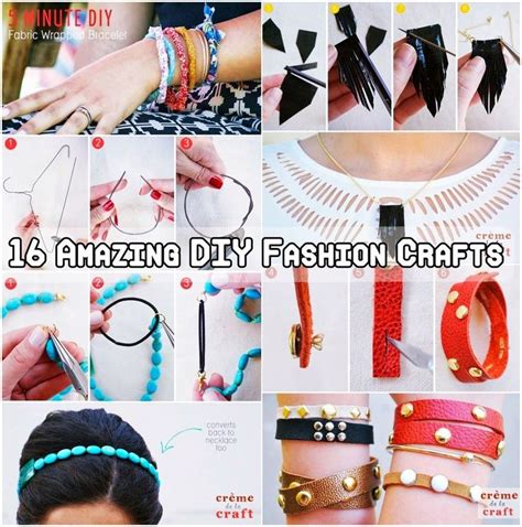 16 Amazing Diy Fashion Crafts Pyssel Pinterest Diy Fashion