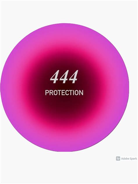 444 Protection Angel Number Sticker Sticker For Sale By Archangel444
