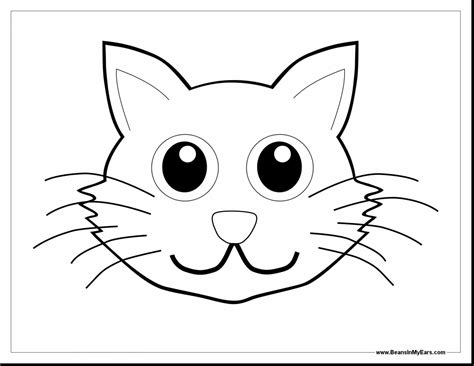 Simple Cat Face Sketch At Explore Collection Of