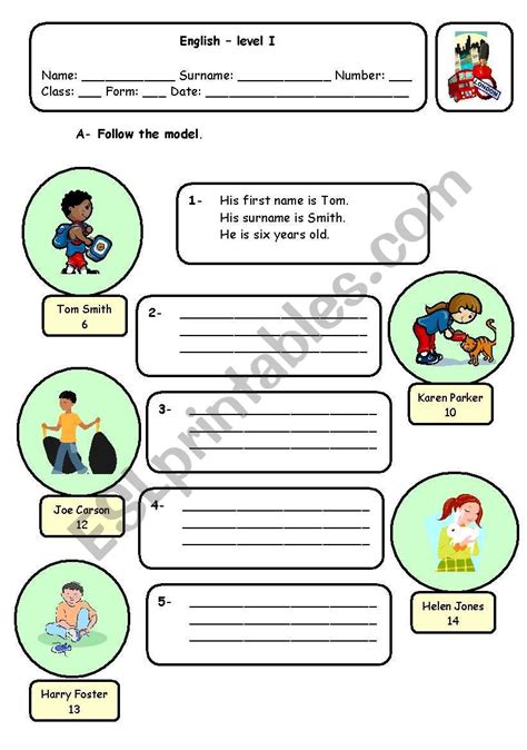 Personal Identification Esl Worksheet By Xani