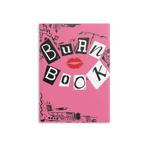 Burn Book Hardcover Notebook Etsy
