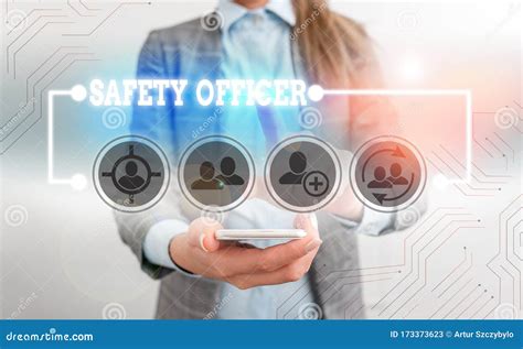 Handwriting Text Writing Safety Officer Concept Meaning A