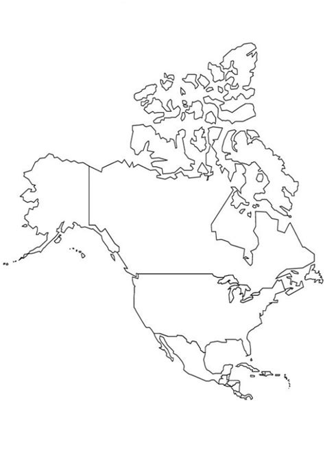 Mapa Del Continente Americano Para Colorear E Imprimir Images