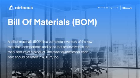 Key features include inventory management, material requirements planning (mrp), job shop floor control, work order management, manufacturer orders and bills of materials, barcoding and so much more. What Is a Bill Of Materials (BOM)? Bill Of Materials ...