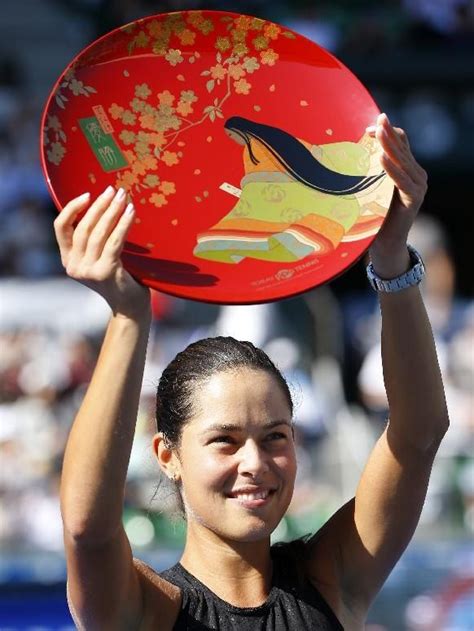 Toray Pan Pacific Open Champion Ana Ivanovic Holding One Of The Most