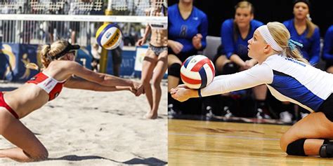 beach volleyball versus indoor volleyball beyond the obvious differences strive challenge