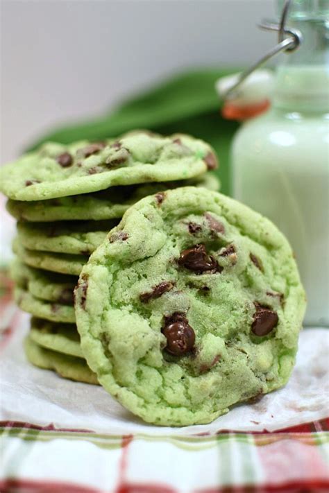 You can make your sugar cookies and not have to worry about them spreading after baking! MInt Chip Sugar Cookies are a simple, melt in your mouth ...