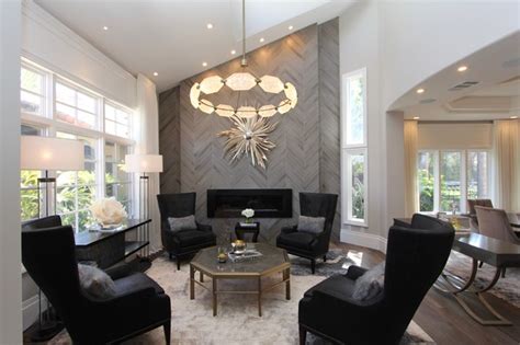 Great Room In The Del Mar Inland Residence Transitional Living Room