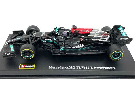 143 Scale Bburago Mercedes Amg W12 F1 Car Lewis Hamilton 2021