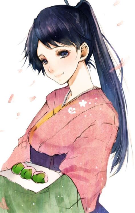 Beautiful Anime Girl With Black Hair