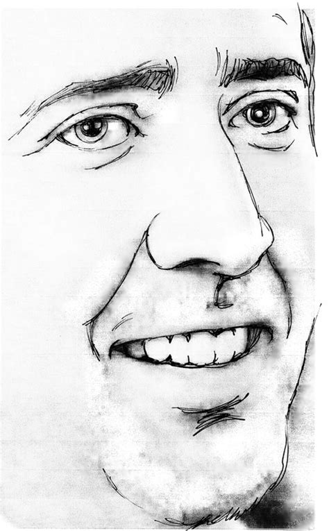 Nicolas Cage Drawing Pictures Drawing Skill