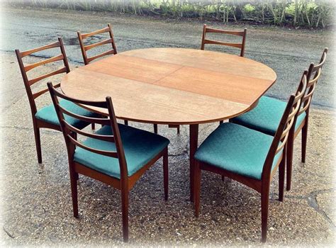 Greaves And Thomas Vintage Teak Dining Table And 6 Chairs In Milton