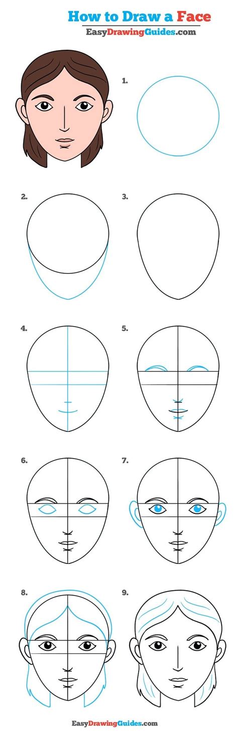 How To Draw A Face Easy Step By Step How To Draw Faces Step By Step
