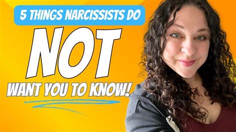 5 Things Narcissists Hope You Never Find Out Youtube