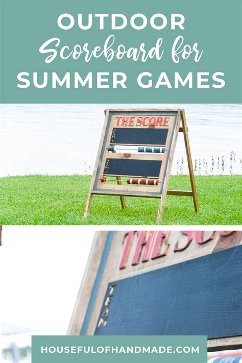 An Outdoor Scoreboard For Summer Games With Text Overlay That Reads
