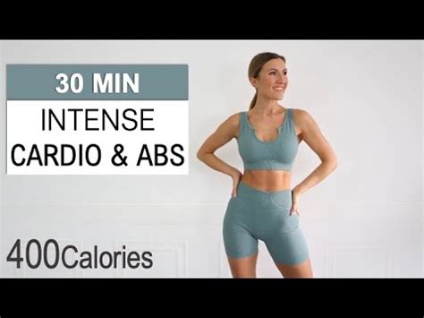 Min Intense Cardio And Abs Workout Fat Burning Hiit No Equipment No Repeat Youtube