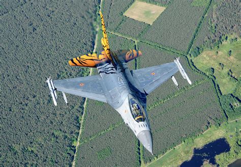 Belgian Air Force F 16 During Exercise Photograph By Giovanni Colla