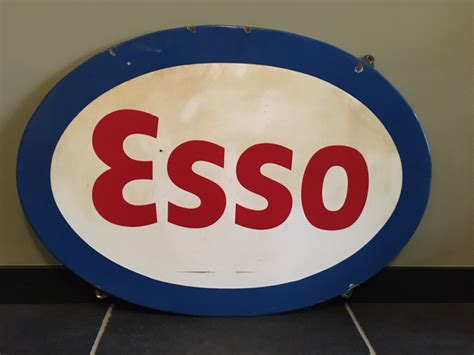 Esso enamel sign large oval | Classic Driver Market