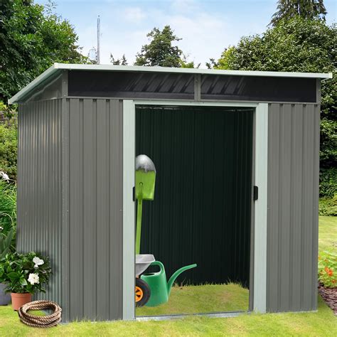 Outsunny X Outdoor Garden Storage Shed Outside Steel Tool House My Xxx Hot Girl