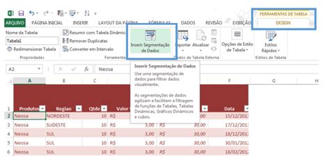 Segmentação de Dados em uma Tabela Doutores do Excel
