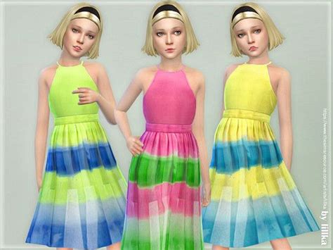 Girls Dresses Collection P130 Found In Tsr Category Sims 4 Female
