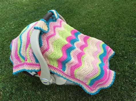 Free Crochet Pattern Emerson Car Seat Cover Or Baby Blanket