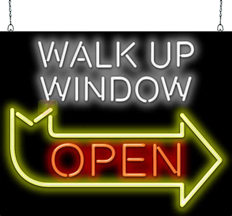 Check Out The Deal On Walk Up Window Open Neon Sign At Jantec Neon