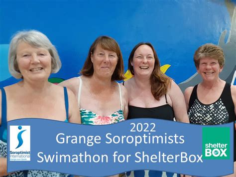 grange soroptimists swim for shelterbox april 2nd 2022 news blog events si grange over sands