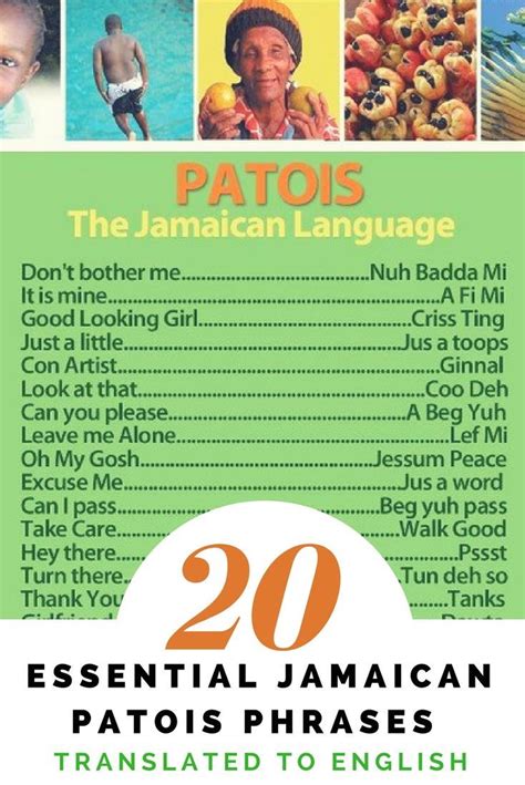 20 Essential Jamaican Patois Phrases Translated To English Jamaican Phrases Patois Phrases