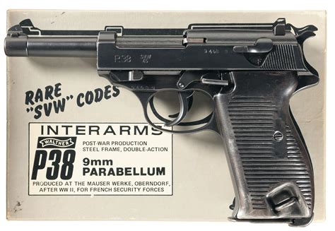 French Mauser Svw45 Code P38 Semi Automatic Pistol With Box