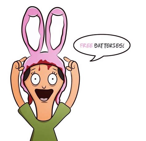 Pin By Ash On Bobs Bobs Burgers Bobs Burgers Louise Energizer Bunny