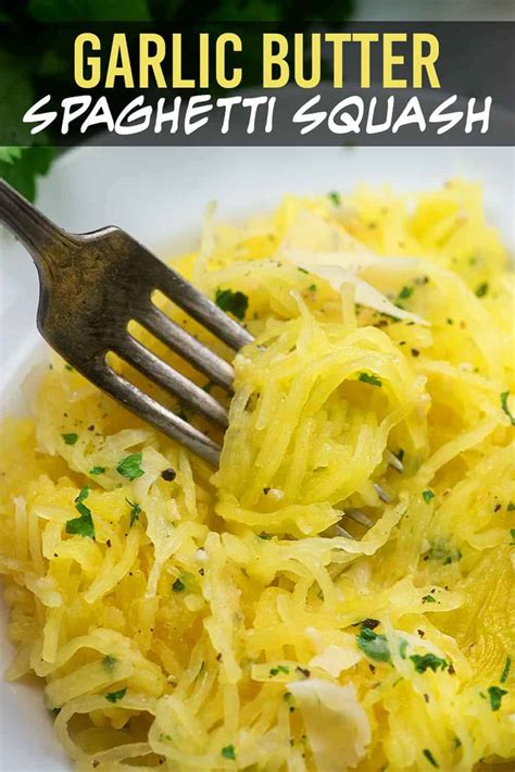 Garlic Parmesan Spaghetti Squash That Low Carb Life