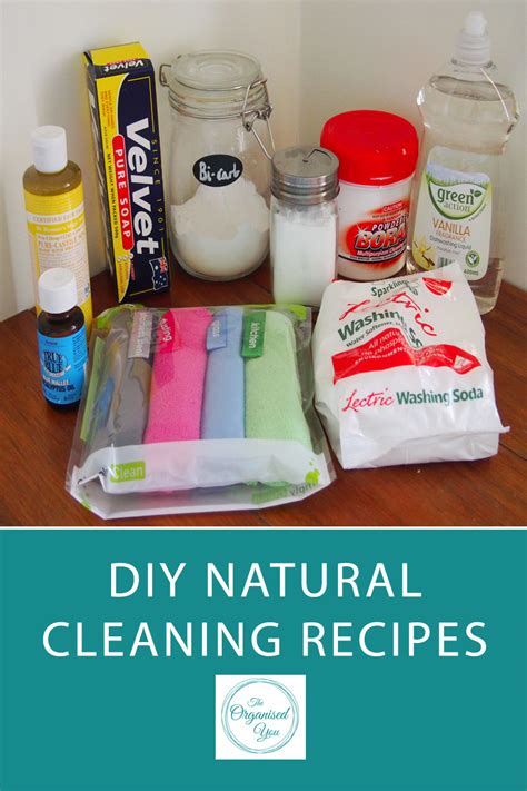 Diy Natural Cleaning Recipes Blog Home Organisation The Organised You