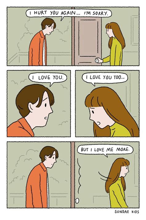A Comic Strip With The Words I Love Me More And An Image Of A Woman
