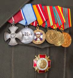 Order And Different Medals On The Russian Army Uniform Stock Image