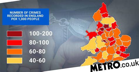 The Most Dangerous Areas For Crime In England And Wales Are Revealed