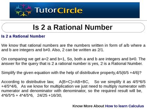 Is 2 A Rational Number By Tutorcircle Team Issuu