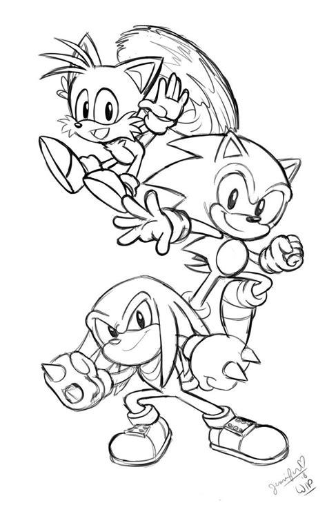 Sonic The Hedgehog Coloring Pages For Free - Free Colouring Page For Kids