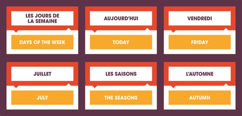 Learn French Days Months And Seasons Paperzip