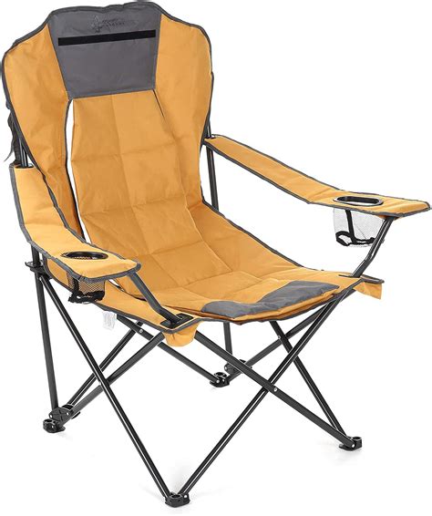 ARROWHEAD OUTDOOR Portable Folding Hybrid 2-in1 Camping Chair (Tan