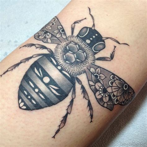 28 Fabulous Bee Tattoos On Thigh Tattoo Designs
