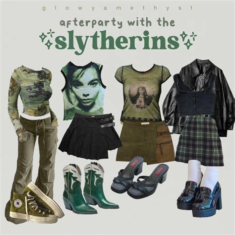 Slytherin In Hogwarts Outfits Slytherin Outfit Slytherin