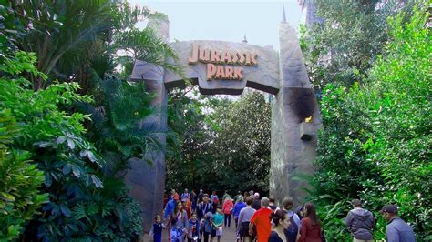Jurassic Park 2019 At Universal Islands Of Adventure Orlando Walking