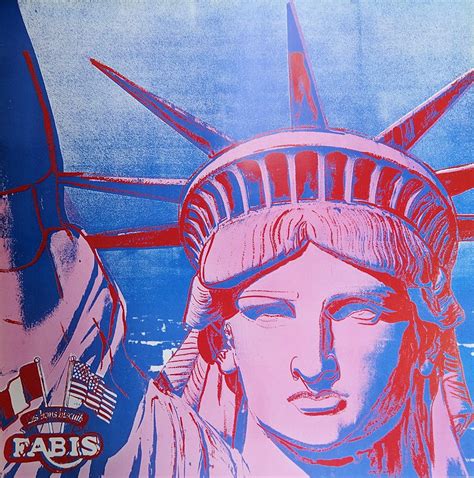 Andy Warhol 10 Statues Of Liberty Original Poster 1986