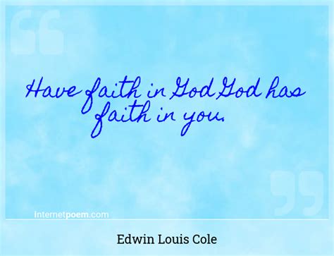 Have Faith In God God Has Faith In You