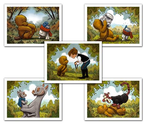 Wookiee The Chew Print Set 4 Art By James Hance