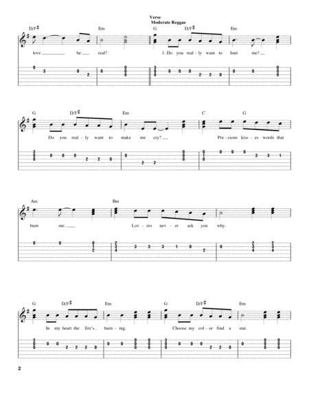 Do You Really Want To Hurt Me By Digital Sheet Music For Easy Guitar With Tab Download