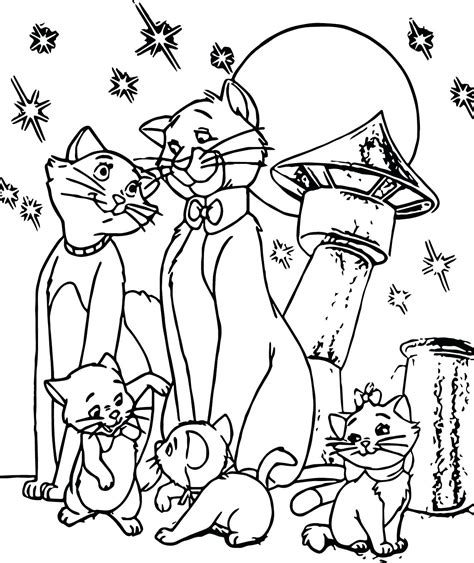 Aristocats Coloring Pages Kittens Aristocats Coloring Pages Best
