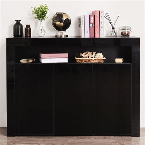 Buffet Cabinet With Storage Segmart Black Sideboards And Buffets