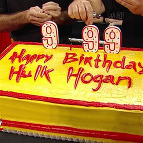 Pic Hulk Hogan Is 999 Years Old Cageside Seats